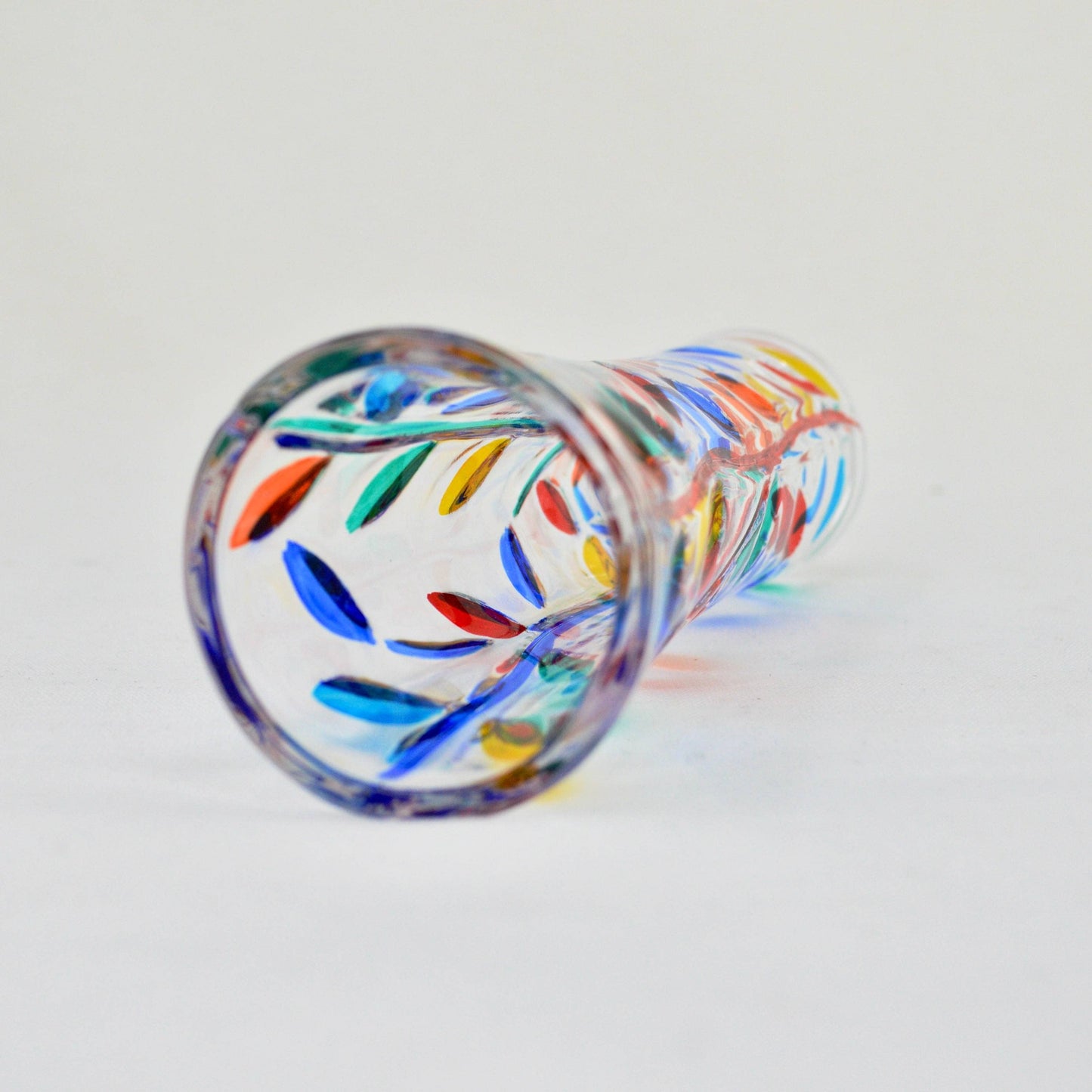 Italian Crystal Tree of Life 7 inch Bud Vase