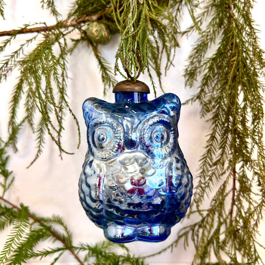 Mercury Glass Christmas Tree Ornament 3"